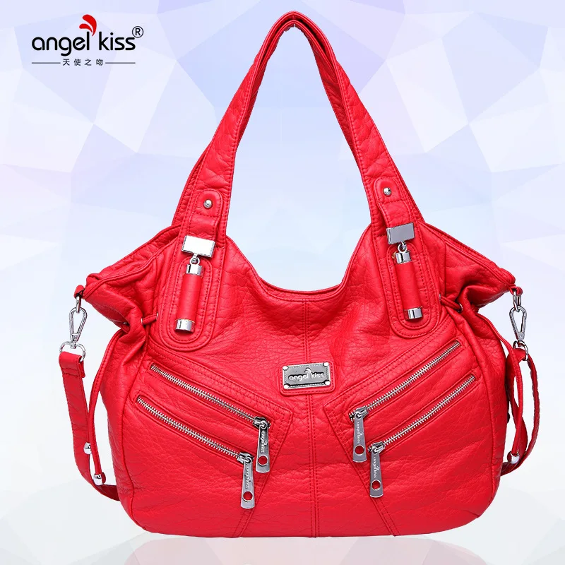 Angel Kiss Fashion Lady Solid Wild Double Shoulder Simple and Elegant Oblique Hanging Dual-use Women Soft Handbag
Angel Kiss Fashion Lady Solid Wild Double Shoulder Simple and Elegant Oblique Hanging Dual-use Women Soft Handbag