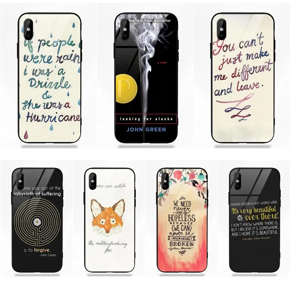 Looking For Alaska For Apple iPhone 5 5C 5S SE 6 6S 7 8 Plus X XS Max XR Ultra Silicone TPU Frame Tempered Glass Phone Case 
Looking For Alaska For Apple iPhone 5 5C 5S SE 6 6S 7 8 Plus X XS Max XR Ultra Silicone TPU Frame Tempered Glass Phone Case