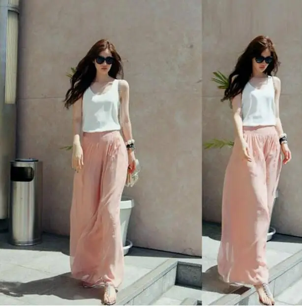2019 Summer New Arrival European Style Chic High Waist Loose Wide Leg Pants Chiffon Skirt Pants Loose Pants Women Free Shipping
2019 Summer New Arrival European Style Chic High Waist Loose Wide Leg Pants Chiffon Skirt Pants Loose Pants Women Free Shipping