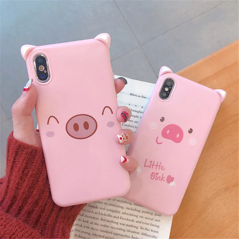 Funny Cartoon Smile Pig Phone Case For iphoneX XR XSMax Case Fashion Cute Nose Soft Cover For iphone6 7 8 6splus Back Cases Capa
Funny Cartoon Smile Pig Phone Case For iphoneX XR XSMax Case Fashion Cute Nose Soft Cover For iphone6 7 8 6splus Back Cases Capa