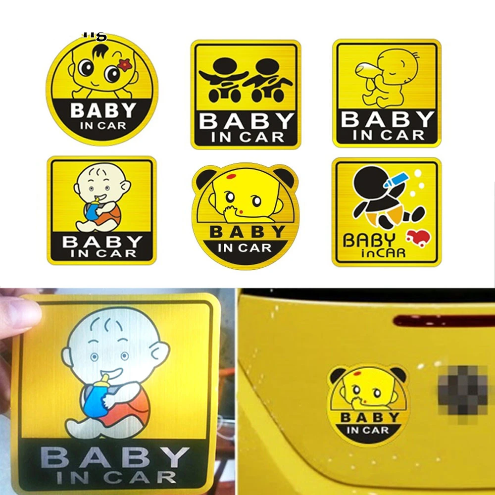 Car Stickers Baby in car Baby on Board Child in car Mama in car Lovely Decals Waterproof Reflective Warning Sticker 11*11cm 1pc
Car Stickers Baby in car Baby on Board Child in car Mama in car Lovely Decals Waterproof Reflective Warning Sticker 11*11cm 1pc