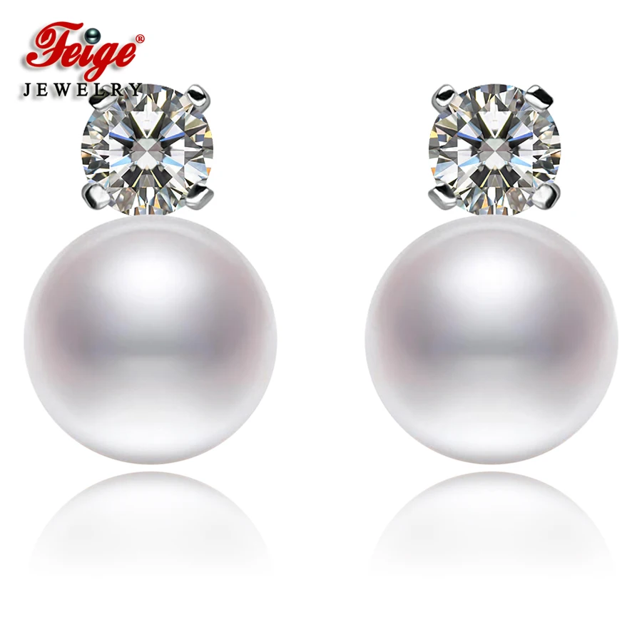 FEIGE 8-9mm Natural Freshwater Pearls Stud Earrings 925 Sterling Silver Classic Pearl Earrings For Women Fine Pearl Jewelry
FEIGE 8-9mm Natural Freshwater Pearls Stud Earrings 925 Sterling Silver Classic Pearl Earrings For Women Fine Pearl Jewelry