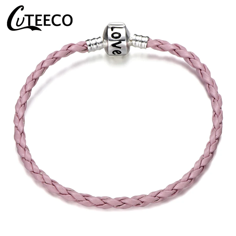 CUTEECO Fashion 7 Colors Leather Charms Bracelet European Style Fits Brand Bracelet For Women Friendship Jewelry
CUTEECO Fashion 7 Colors Leather Charms Bracelet European Style Fits Brand Bracelet For Women Friendship Jewelry