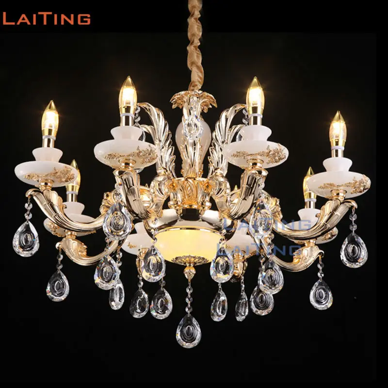 Laiting Lighting Luxury Golden 6 or 8 Arm LED Crystal Chandelier with White Jade Lampshades +Free shipping
Laiting Lighting Luxury Golden 6 or 8 Arm LED Crystal Chandelier with White Jade Lampshades +Free shipping