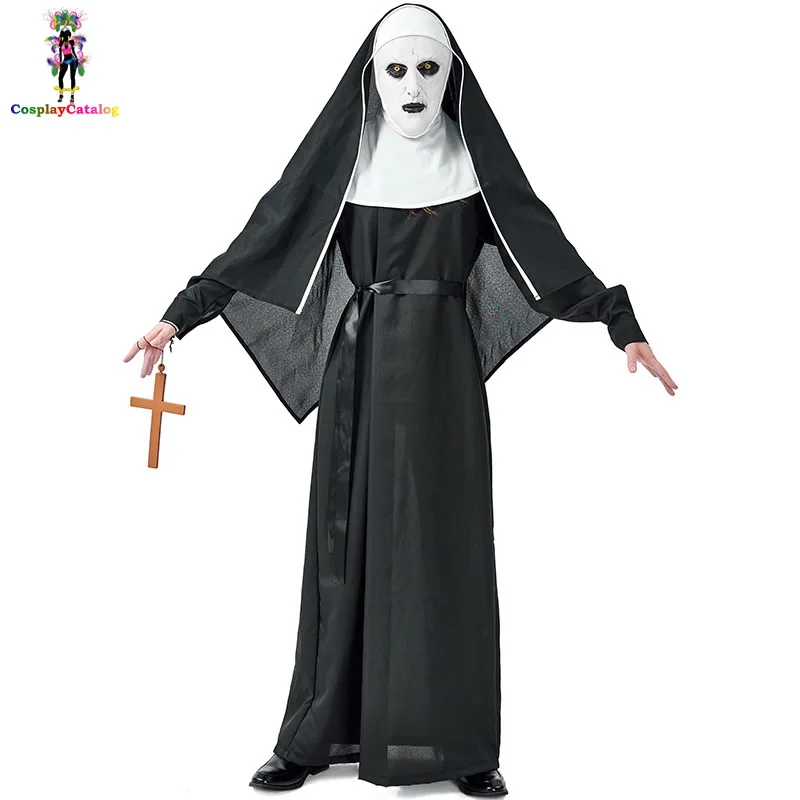Scary Nun Adult Women Demon Costume Monastery Halloween Costumes Reverse Role Uniforms Men Suits
Scary Nun Adult Women Demon Costume Monastery Halloween Costumes Reverse Role Uniforms Men Suits