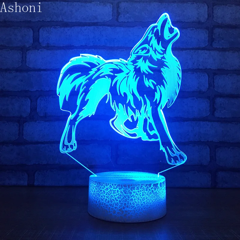 3D Wolf Shape Table Lamp LED Touch 7 Color Changing Night Light Party Decorative Home Decor Kids Christmas Gift
3D Wolf Shape Table Lamp LED Touch 7 Color Changing Night Light Party Decorative Home Decor Kids Christmas Gift
