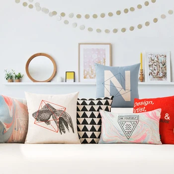 Home Decorative Nordic Simple Geometry Fish 3255 Pattern Pillow Case Sofa Chair Waist Pillow cover Thick Linen Cushion Cover
Home Decorative Nordic Simple Geometry Fish 3255 Pattern Pillow Case Sofa Chair Waist Pillow cover Thick Linen Cushion Cover