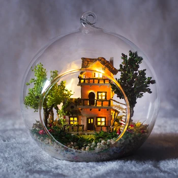 DIY Glass Ball 3D Miniature Assemble Model Norway Tree Building Dollhouse Kits with Funitures for Kids or Adults Creative Gift
DIY Glass Ball 3D Miniature Assemble Model Norway Tree Building Dollhouse Kits with Funitures for Kids or Adults Creative Gift