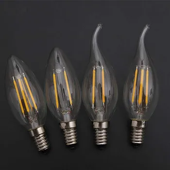 (pack of 10) 2W C35 Shape LED Filament light bulb For Chandelier, sconce, and candelabra E14 / E12 Base 110v / 220v 
(pack of 10) 2W C35 Shape LED Filament light bulb For Chandelier, sconce, and candelabra E14 / E12 Base 110v / 220v