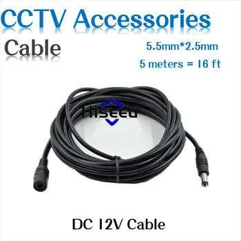 16.6FT 5M 5.5mm x 2.1mm 5.5/2.1mm 12V DC Male Female Extension Cable Cord for CCTV Camera & Router
16.6FT 5M 5.5mm x 2.1mm 5.5/2.1mm 12V DC Male Female Extension Cable Cord for CCTV Camera & Router