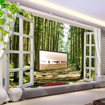 Custom 3D Mural Wallpaper 3D Stereo Window Tree Art Mural Living Room Bedroom Hallway Photo Non-woven Waterproof Wallpaper Mural
Custom 3D Mural Wallpaper 3D Stereo Window Tree Art Mural Living Room Bedroom Hallway Photo Non-woven Waterproof Wallpaper Mural