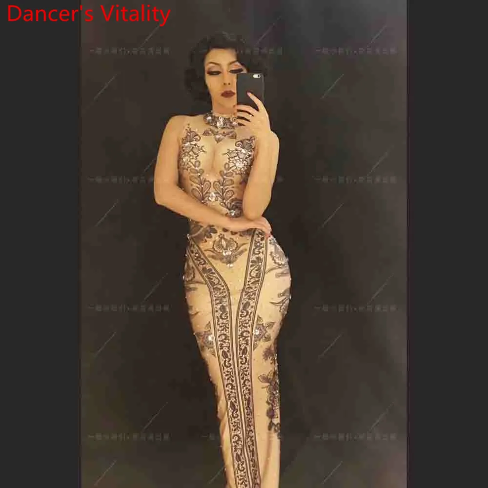 Nightclub Bar Classic Beautiful Women False Perspective Diamond Stage Wear Model DJ Pole DS Singer Performance Costume Dress
Nightclub Bar Classic Beautiful Women False Perspective Diamond Stage Wear Model DJ Pole DS Singer Performance Costume Dress