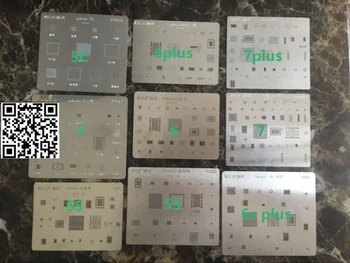 9pcs/lot BGA reballing reball stencil for iphone 5 5s 5c 6 6plus 6s 6splus 7 7plus cpu power touch WIFI IC HDD
9pcs/lot BGA reballing reball stencil for iphone 5 5s 5c 6 6plus 6s 6splus 7 7plus cpu power touch WIFI IC HDD
