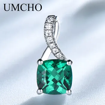 UMCHO Created Emerald Gemstone Pendants for Women Genuine 925 Sterling Silver Charm Pendant Fine Jewelry Not Include the Chain
UMCHO Created Emerald Gemstone Pendants for Women Genuine 925 Sterling Silver Charm Pendant Fine Jewelry Not Include the Chain