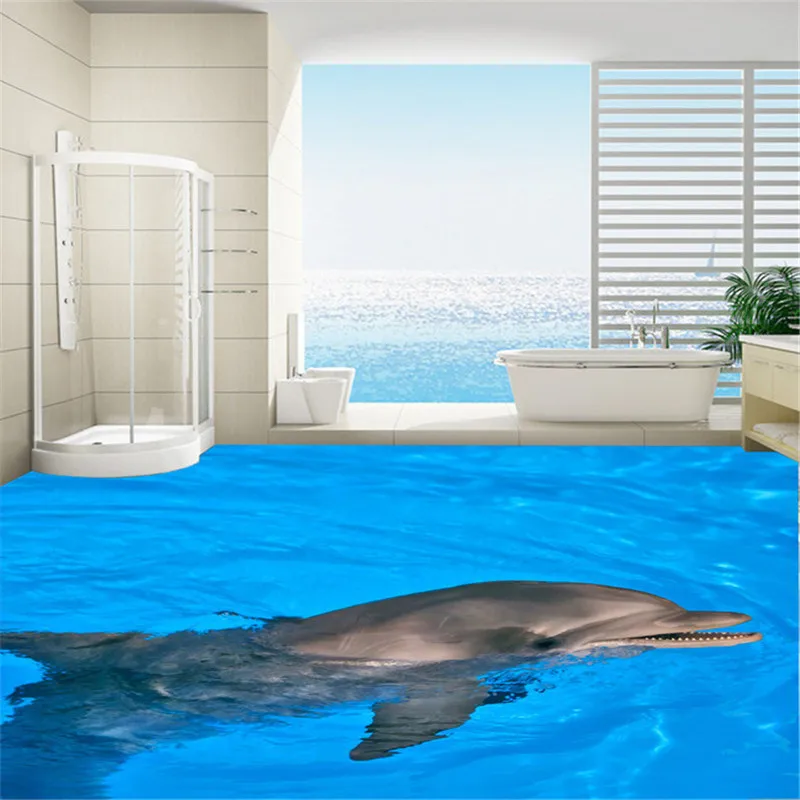3D фотообои beibehang на заказ клейкие напольные обои Нескользящие водонепроницаемые