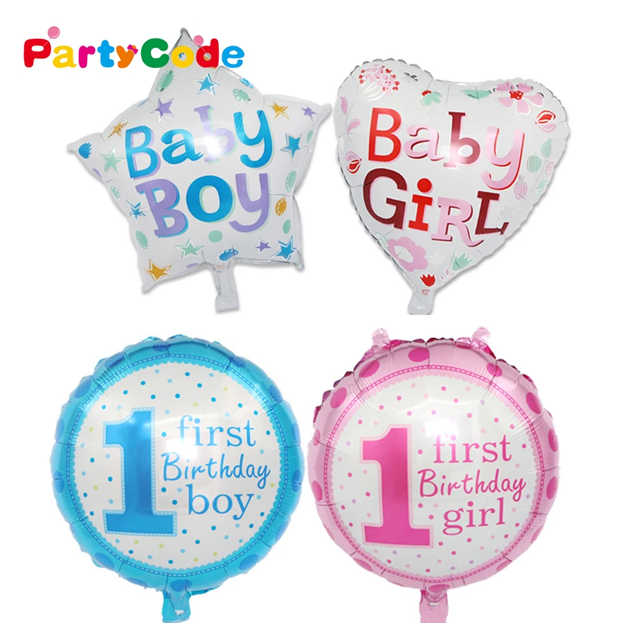 18 Inch 1 Year Old Birthday Balloon Baby Boy Girl heart-Shaped Balon Boy Girl First Birthday Foil Ballons Decoration Baby Shower
18 Inch 1 Year Old Birthday Balloon Baby Boy Girl heart-Shaped Balon Boy Girl First Birthday Foil Ballons Decoration Baby Shower
