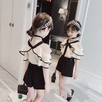 Suit Girls Set 2019 Summer Dress New Korean Edition Ocean Air Loose Children's Summer Chiffon Shorts Two-piece Set Girls Ruffle
Suit Girls Set 2019 Summer Dress New Korean Edition Ocean Air Loose Children's Summer Chiffon Shorts Two-piece Set Girls Ruffle