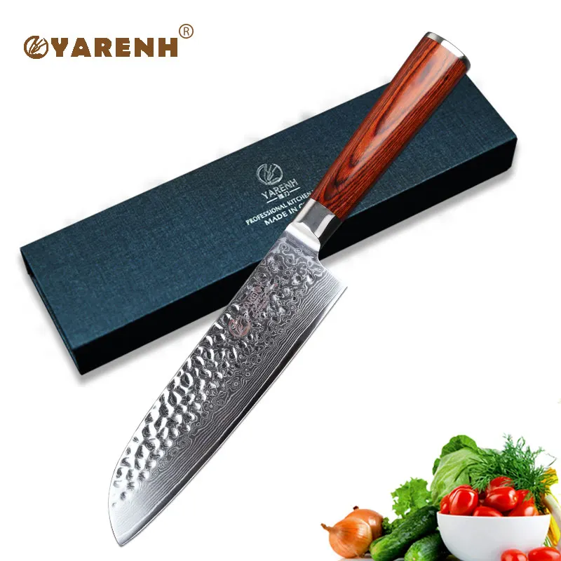 7 Inch Santoku Knife Damascus Kitchen Knives With Wooden Handle Japanese High Carbon Stainless Steel Vegetable Kitchen Knife
7 Inch Santoku Knife Damascus Kitchen Knives With Wooden Handle Japanese High Carbon Stainless Steel Vegetable Kitchen Knife
