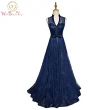Walk Beside You Evening Gowns for Women Navy Blue V-neck with Pearl Lace Prom Dresses Long Dresses for Wedding Party
Walk Beside You Evening Gowns for Women Navy Blue V-neck with Pearl Lace Prom Dresses Long Dresses for Wedding Party