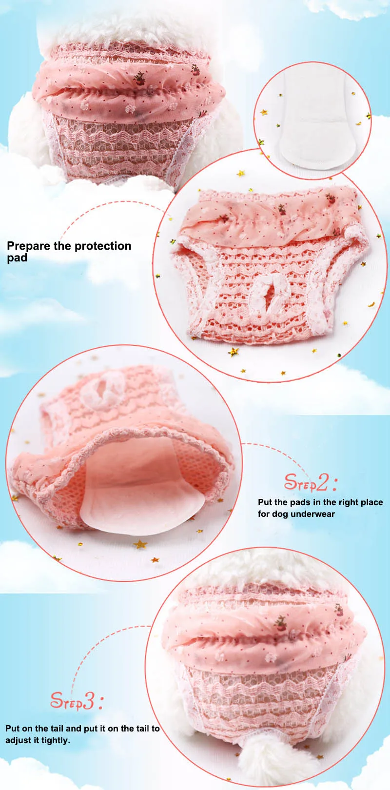 Dog sanitary pants 3
