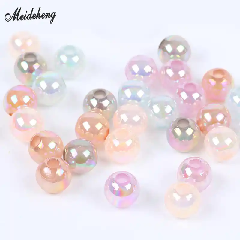 acrylic jelly candy round ball beads for diy jewelry making