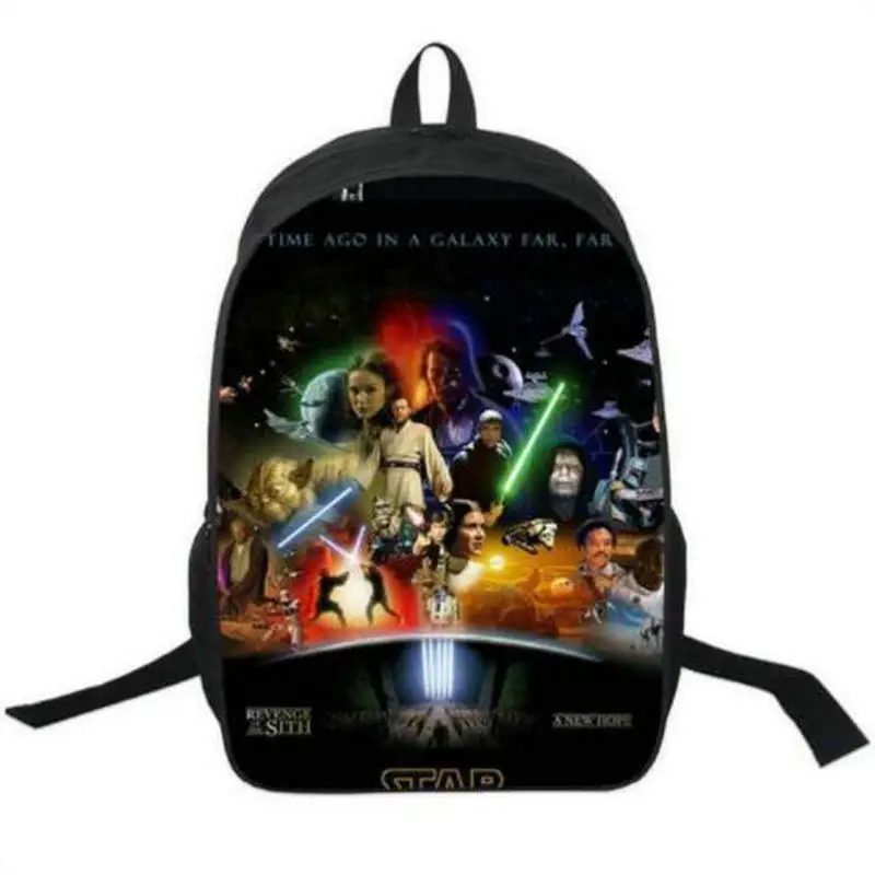 16-Inch Students Cartoon Anime School Book Bag Star Wars Backpack For Boys Girls Teenagers Shoulder Bags
16-Inch Students Cartoon Anime School Book Bag Star Wars Backpack For Boys Girls Teenagers Shoulder Bags