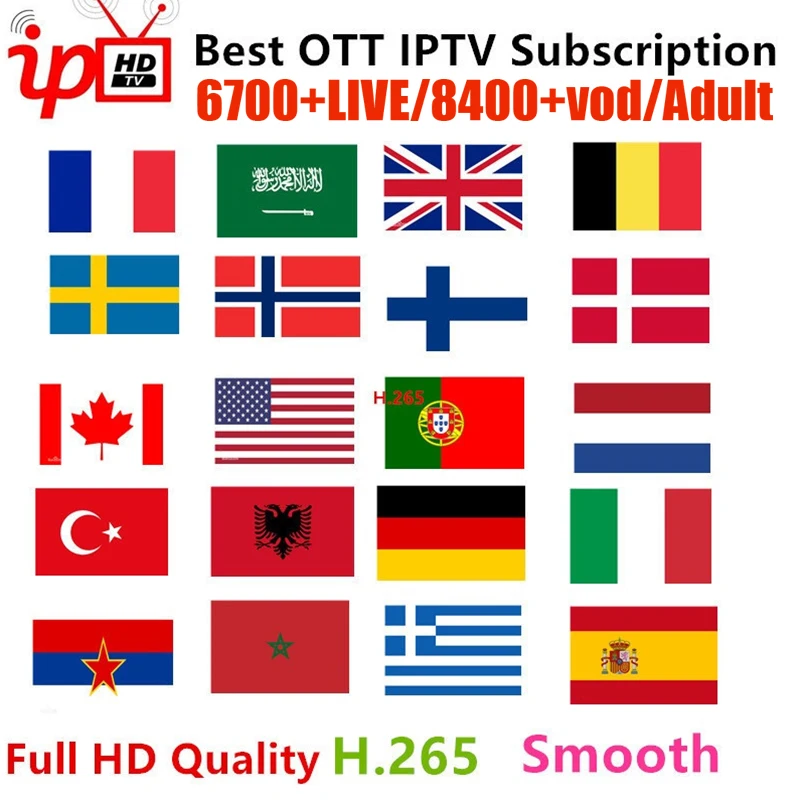 IPTV M3U Subscription IPTV for Europe Arabic Asian Africa France USA CA Latin 6700+Channels Support Android IOS Mag Smart TV
IPTV M3U Subscription IPTV for Europe Arabic Asian Africa France USA CA Latin 6700+Channels Support Android IOS Mag Smart TV