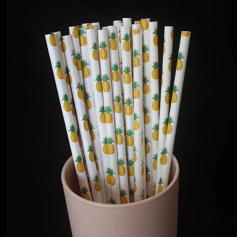 25pcs/lot Fruit pineapple strawberry Paper Straws for birthday wedding decorative party supplies Creative Drinking Straws
25pcs/lot Fruit pineapple strawberry Paper Straws for birthday wedding decorative party supplies Creative Drinking Straws