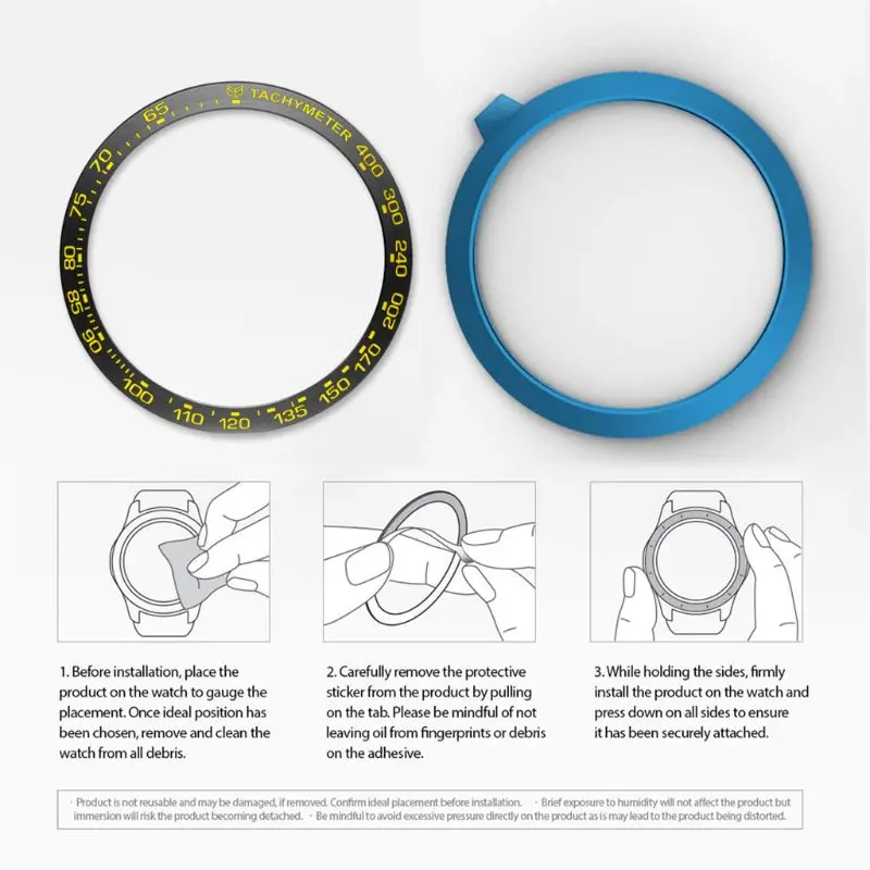 Anti Scratch Metal Bezel Ring Adhesive Cover Replacement For Samsung Galaxy Watch 46MM For Galaxy Gear S3 Frontier and Classic A
Anti Scratch Metal Bezel Ring Adhesive Cover Replacement For Samsung Galaxy Watch 46MM For Galaxy Gear S3 Frontier and Classic A
