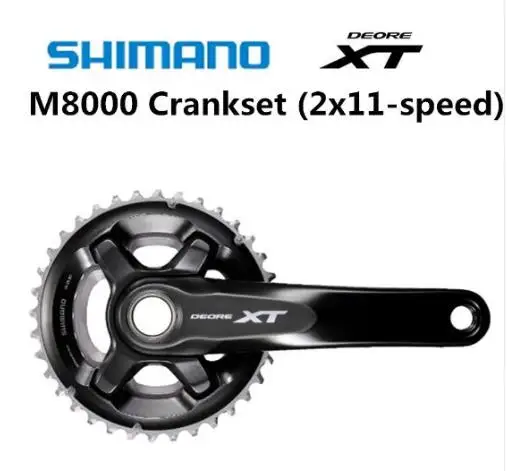 Shimano Deore XT FC M8000 Hollowtech II диаметра окружности болтов (M8000 2x11-Speed 24-34 T 26-36 28-38 165 мм 170 175 |