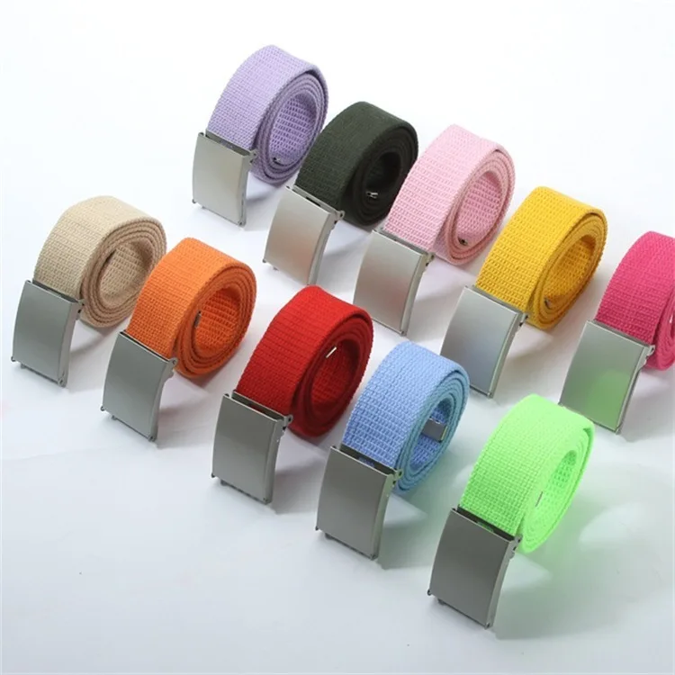 Men Women Unisex Plain Webbing Cotton Canvas Metal Buckle Belt High Quality Belts Male Luxury Casual Straps Ceintures FB83
Men Women Unisex Plain Webbing Cotton Canvas Metal Buckle Belt High Quality Belts Male Luxury Casual Straps Ceintures FB83