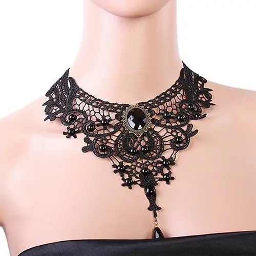 Tassel Lace Necklace Pendant Chain Crystal Choker Wedding Jewelry For Necklace Women False Collar Statement Black Neck Lace
Tassel Lace Necklace Pendant Chain Crystal Choker Wedding Jewelry For Necklace Women False Collar Statement Black Neck Lace