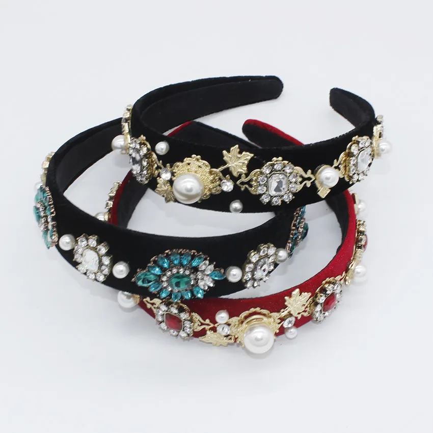 Jewel Headband for Women Diamond Baroque Pearl Bridal Hair Accessories Luxury Ladies Elegant Vintage Bride Rhinestone Hairband
Jewel Headband for Women Diamond Baroque Pearl Bridal Hair Accessories Luxury Ladies Elegant Vintage Bride Rhinestone Hairband