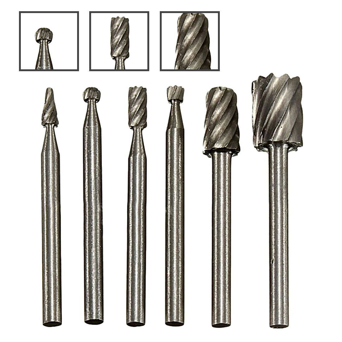 6pcs Dremel Rotary Tools Mini Drill Bit Set Cutting HSS Routing Router Grinding Bits Milling Cutters for Wood Carving Tool
6pcs Dremel Rotary Tools Mini Drill Bit Set Cutting HSS Routing Router Grinding Bits Milling Cutters for Wood Carving Tool