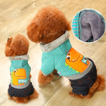 Dog Puppy Jumpsuit Autumn Dog Overalls Teddy Clothes for Small Pet Dinasour Stripe Style XS S M L XL
Dog Puppy Jumpsuit Autumn Dog Overalls Teddy Clothes for Small Pet Dinasour Stripe Style XS S M L XL