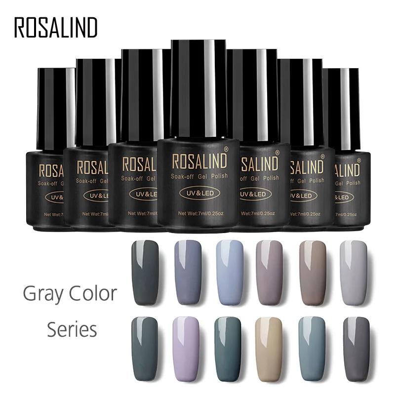ROSALIND Gel 1S 7ml GRAY Color Series gel varnish UV LED Soak-off Gel Polish Varnish Acrylic For Nail Gel Art False
ROSALIND Gel 1S 7ml GRAY Color Series gel varnish UV LED Soak-off Gel Polish Varnish Acrylic For Nail Gel Art False