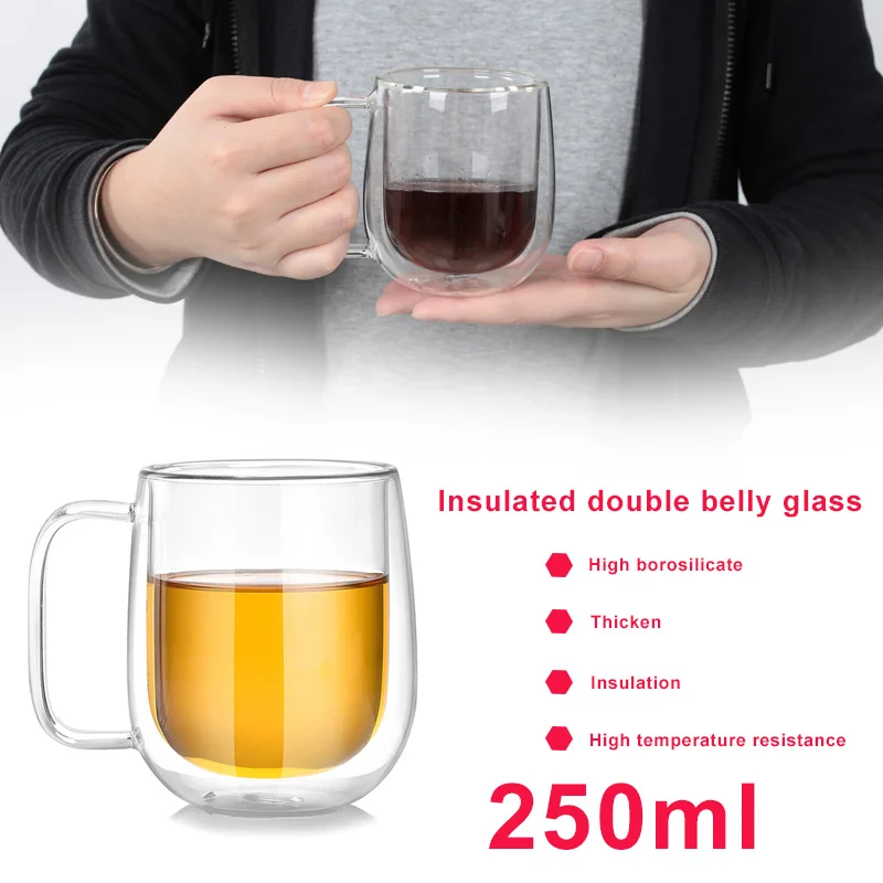 Double Glass High Temperature Resistance Family Perfect Heat Resistant Glass Office Glass Durable Glass Cup Drop Shipping
Double Glass High Temperature Resistance Family Perfect Heat Resistant Glass Office Glass Durable Glass Cup Drop Shipping