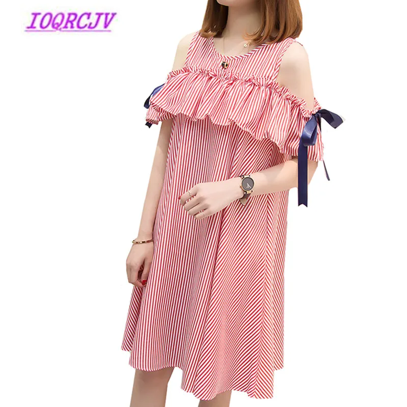 Large size Dress Summer Women's New Fashion Bare shoulder Long section Strip Loose Dress Pregnant Women dress Plus size 5XL B039
Large size Dress Summer Women's New Fashion Bare shoulder Long section Strip Loose Dress Pregnant Women dress Plus size 5XL B039