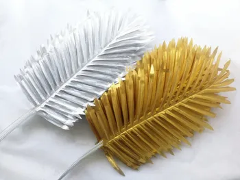 120pcs Artificial Plants Palm Tree Leaf Faux Leaf Plant Palm Sunday Leaf Greenery Golden/silver color /20.87"
120pcs Artificial Plants Palm Tree Leaf Faux Leaf Plant Palm Sunday Leaf Greenery Golden/silver color /20.87"