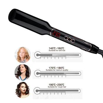 Professional Hair Straightener Hair Volumizing iron curler Flat Iron &Digital LCD display Hair styling adjustable temperature S2
Professional Hair Straightener Hair Volumizing iron curler Flat Iron &Digital LCD display Hair styling adjustable temperature S2