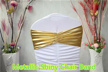 100PCS Foil Two-way Metallic Shiny Stretch/Lycra Spandex Chair Bands For Wedding
100PCS Foil Two-way Metallic Shiny Stretch/Lycra Spandex Chair Bands For Wedding