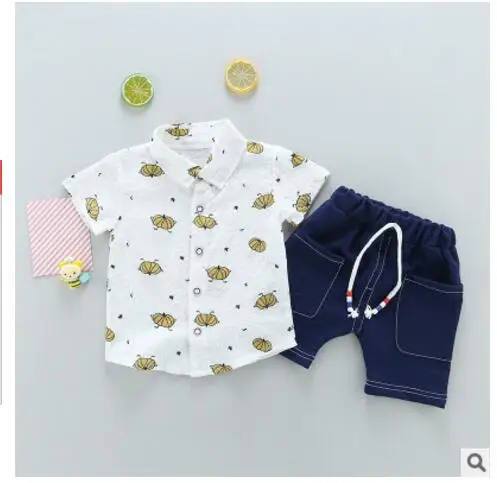 2017 Summer Baby Boys Clothes Suits Gentleman Style Kids Lovely Shirt+Pants 2 Pcs Kindergarten Casual Suits Children Sets
2017 Summer Baby Boys Clothes Suits Gentleman Style Kids Lovely Shirt+Pants 2 Pcs Kindergarten Casual Suits Children Sets