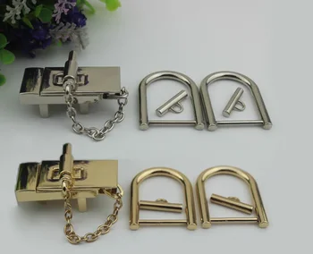 6set/ lot Rectangular chain lock handbags hardware accessories package suits the pig lock latch twist lock decorative lock
6set/ lot Rectangular chain lock handbags hardware accessories package suits the pig lock latch twist lock decorative lock