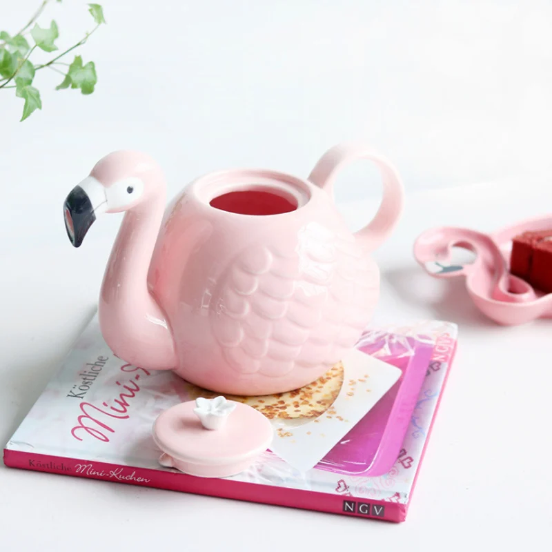 800ML Ceramic Flamingo Coffee pot Cup Set Pink Pass Ceramic Cup Kettle Cartoon Perfect Christmas Girl Christmas Gift
800ML Ceramic Flamingo Coffee pot Cup Set Pink Pass Ceramic Cup Kettle Cartoon Perfect Christmas Girl Christmas Gift