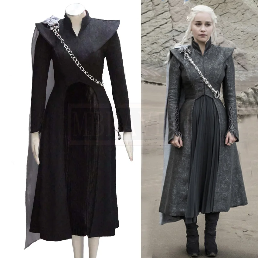 Game of Thrones Season 7 Daenerys Targaryen Cosplay Costume Mother of Dragons Queen Cloak Dress Outwear
Game of Thrones Season 7 Daenerys Targaryen Cosplay Costume Mother of Dragons Queen Cloak Dress Outwear