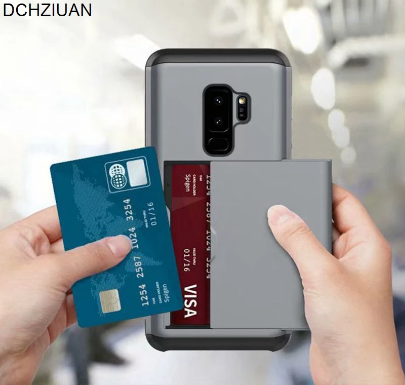 DCHZIUAN Armor Slide Card Slot Holder Phone Case For Samsung Galaxy S8 S8 Plus NOTE 8 S9 S9 Plus Hybrid Silicone Back Case Cover
DCHZIUAN Armor Slide Card Slot Holder Phone Case For Samsung Galaxy S8 S8 Plus NOTE 8 S9 S9 Plus Hybrid Silicone Back Case Cover