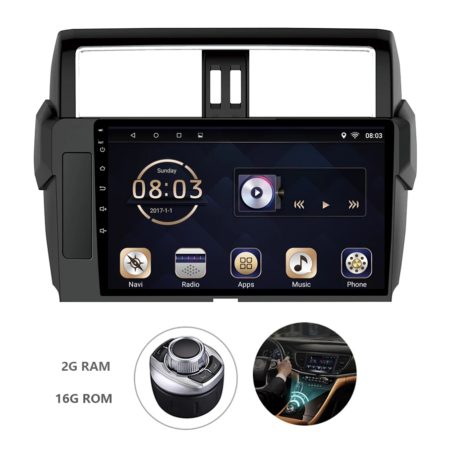 Android 7.1 One Din Car DVD Multimedia Audio Radio Player For TOYOTA prado 2014-2017 With Mirror Link/Bluetooth And Canbus
Android 7.1 One Din Car DVD Multimedia Audio Radio Player For TOYOTA prado 2014-2017 With Mirror Link/Bluetooth And Canbus