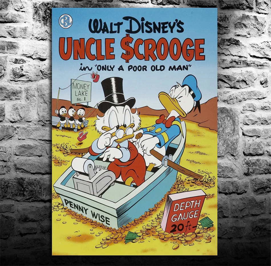 Scrooge McDuck Donald Duck and Three Ducklings Canvas Painting Living Room Bedroom Home Decor Modern Mural Art Oil Painting #017
Scrooge McDuck Donald Duck and Three Ducklings Canvas Painting Living Room Bedroom Home Decor Modern Mural Art Oil Painting #017
