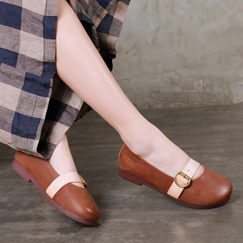Artdiya Original 2019 New Spring Genuine Leather Handmade Women Shoes Simple Retro Buckle Flat Shallow Mouth Sweet Flats
Artdiya Original 2019 New Spring Genuine Leather Handmade Women Shoes Simple Retro Buckle Flat Shallow Mouth Sweet Flats