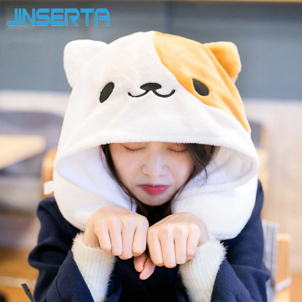 JINSERTA Cute Anmial U Shaped Neck Pillow Hooded Head Restraint Travel Pillow for Car Flight Home Office Sleeping Headrest
JINSERTA Cute Anmial U Shaped Neck Pillow Hooded Head Restraint Travel Pillow for Car Flight Home Office Sleeping Headrest